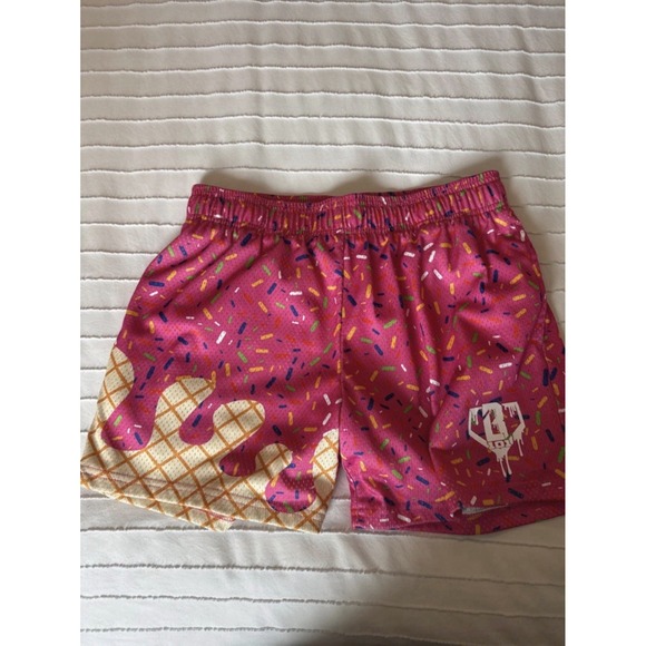 Baseball Lifestyle 101 Other - Baseball Lifestyle 101 Pink Ice Cream Drip Shorts Men's Small